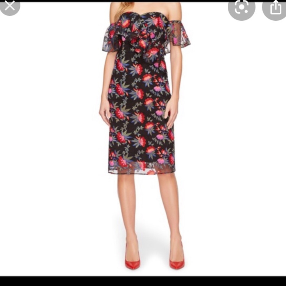 Sam Edelman embroidered floral midi dress
